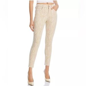 AQUA High Rise Ankle Skinny Jeans in Natural NEW